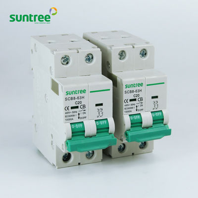 IEC60898 10kA Tender Type C MCB Circuit Breakers With 4 Poles